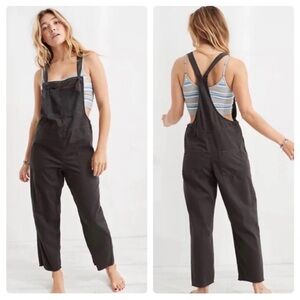 Aerie Werk and Play Cotton Twill Overalls Large